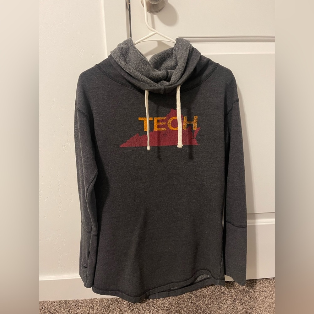 Virginia Tech cow neck sweatshirt